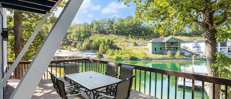 Savor the Fresh Air and Lake View or a Great Meal Outdoors