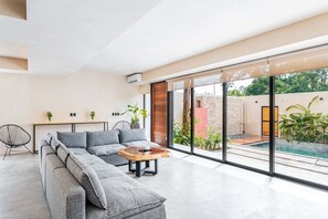Main living room with TV.