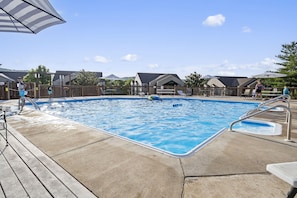 Why rush around Branson when paradise is right here? Spend the day lounging at our expansive outdoor pool—where 'vacation mode' means letting the world wait while you soak up the sun and refreshing waters.