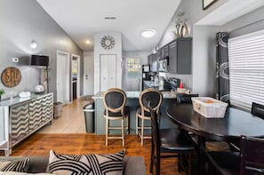 Share a meal and create memories with family and friends around your inviting dining table