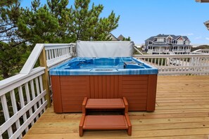Unwind in the bubbly Hot Tub!