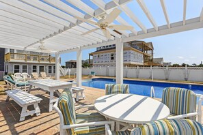 Enjoy warm, sunny days in the Private Saltwater Pool!
