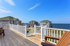 Top level deck with water views