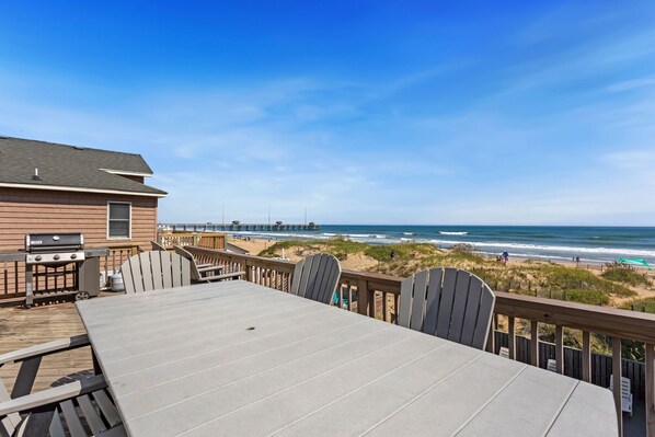 Top deck with ocean views