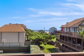 Relax on the Top Deck with beautiful views of the ocean.