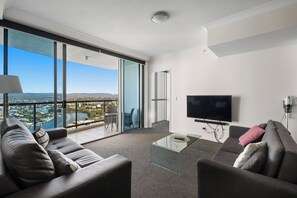 Contemporary, cozy furnishings in the apartment