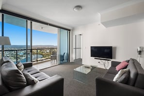 Contemporary, cozy furnishings in the apartment