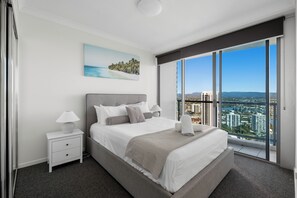 Bedroom with expansive views