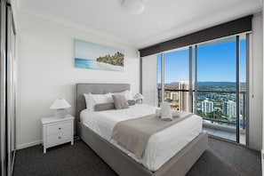 Bedroom with expansive views