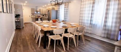 12 person dining table for the whole family!