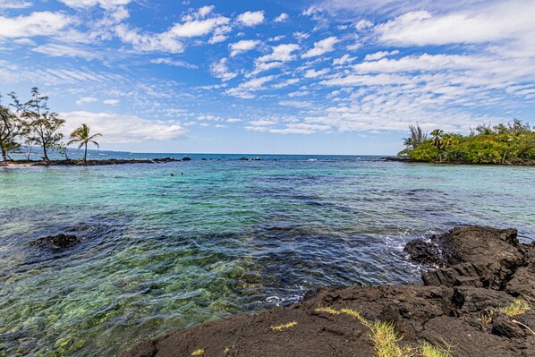 Hale Honu Condo at Carlsmith Beach Park! - Carlsmith Beach Park (aka 4 Mile Beach) is just behind Maunaloa Shores