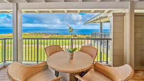 Kapalua Bay Villas #35B2 - Covered Dining Lanai - Parrish Maui