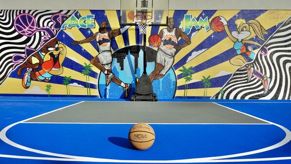 Space Jam Private basketball court FUN FUN