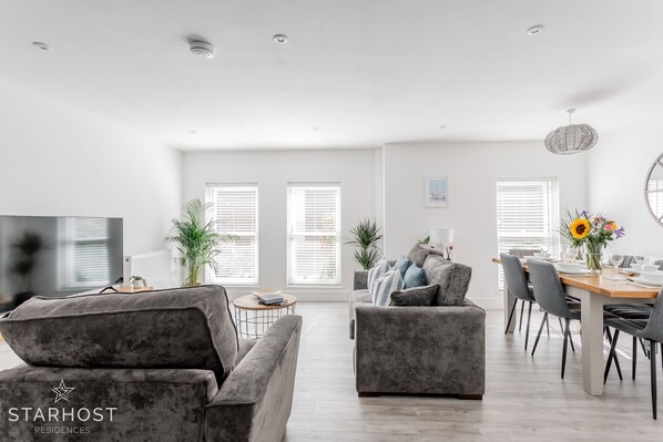 The apartment has small details that create a sense of homeliness