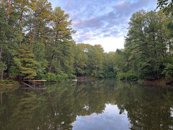 Large private pond exclusively for your use!