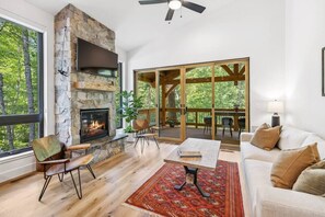 Upstairs living area with Queen Sleeper Sofa