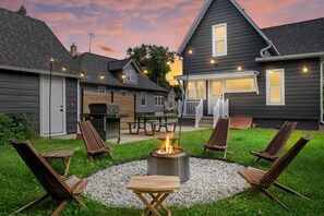 Relaxing nights by the fire 