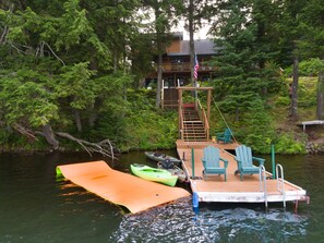 View of the house from the water.  Use the kayaks and you'll have the same view!
