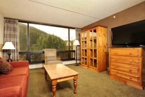 Relax and watch a movie after a day on the hill.