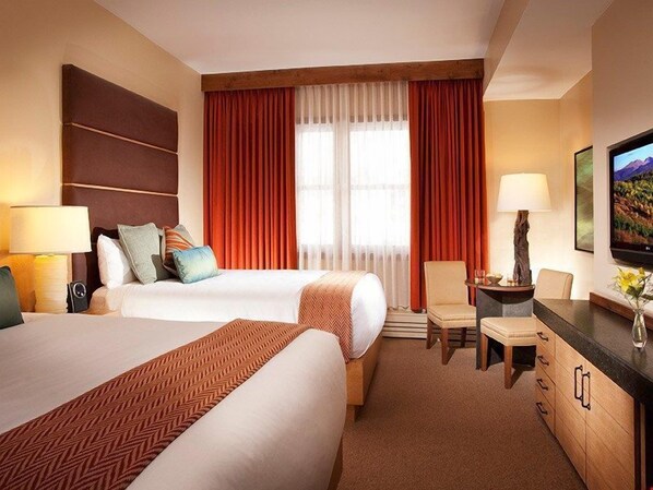 Get a good night sleep in one of the plush queen-sized beds.