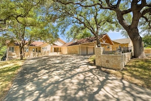 This property offers a large driveway with parking for up to 8 vehicles.