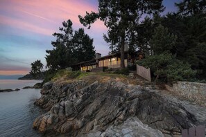 Oceanside of the house.