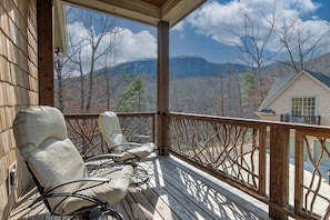 Balcony with a beautiful view