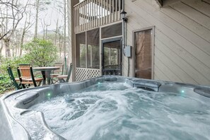 Review from Tetiana last February! "We loved that place, the house is big and nice . The hot tub and pool was very good  The communication was easy , all was great "