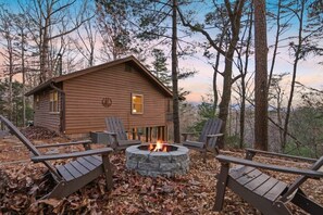 Sit around one of two outdoor fire pits!