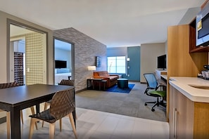 Dining and kitchen area