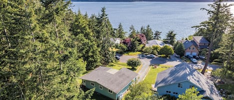 Tucked away on a tranquil cul-de-sac, offering picturesque views of the peaceful Holmes Harbor.