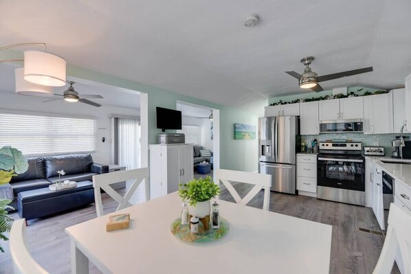 Open concept Kitchen and Living room