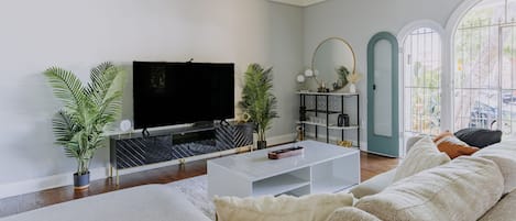 Living Room with 65" Smart TV