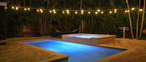 Pool at night