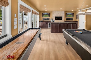 Enjoy a game of pool or shuffleboard.