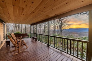 Covered Deck | Porch Swing | Views