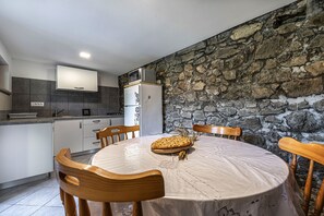 Kitchen and dining area