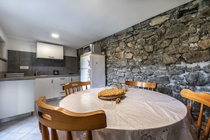 Kitchen and dining area