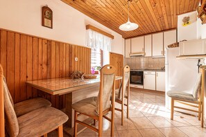 Kitchen and dining area