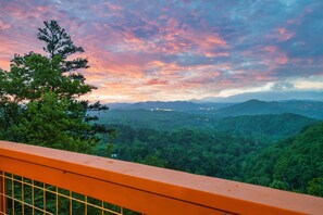 Breathtaking Sunrise Mountain Views From the Deck in SPRING Season