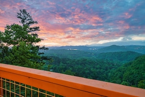 Breathtaking Sunrise Mountain Views From the Deck in SPRING Season