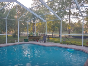 Back Corner of Pool and Property View - Gorgeous Sunets!