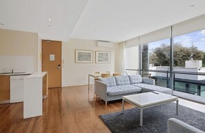 Living area & balcony