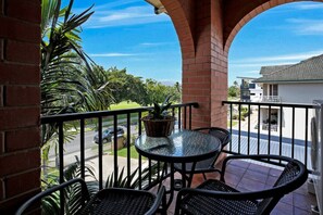 Balcony overlooking the north end of the Cairns esplanade.