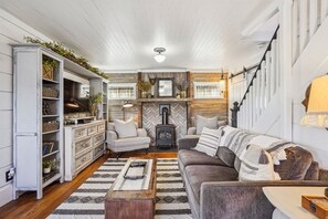 Living room at Larch St. Cottage