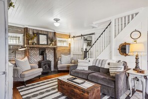 Living room at Larch St. Cottage