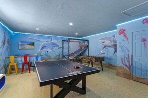 The Undersea Game Room | Ping Pong | Air Hocky | Foosball | Basketball