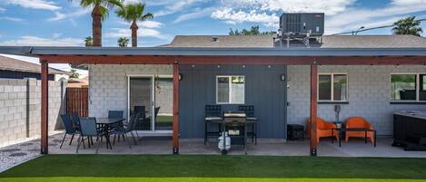 Covered back patio