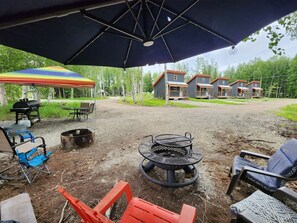 BBQ and Fire Pit area.