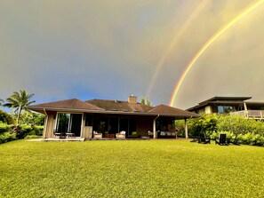 Rainbows over our home.  Rainbows and more rainbows. See the daily blessings.